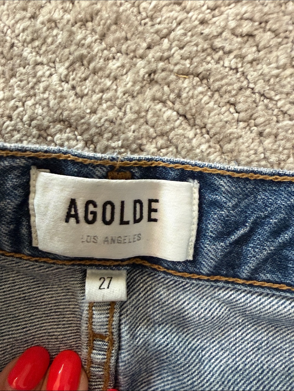 Agolde women’s Riley high rise crop Jean - Picture 3 of 4